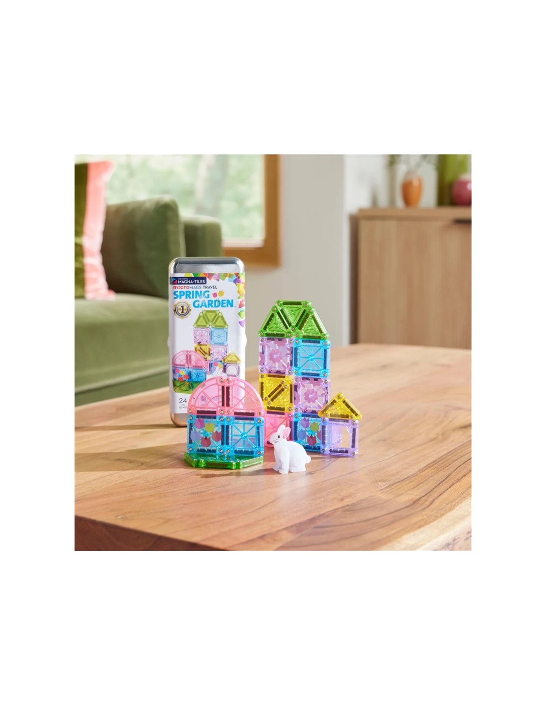 MAGNA Tiles MICROMAGS Set de Viaje Primavera