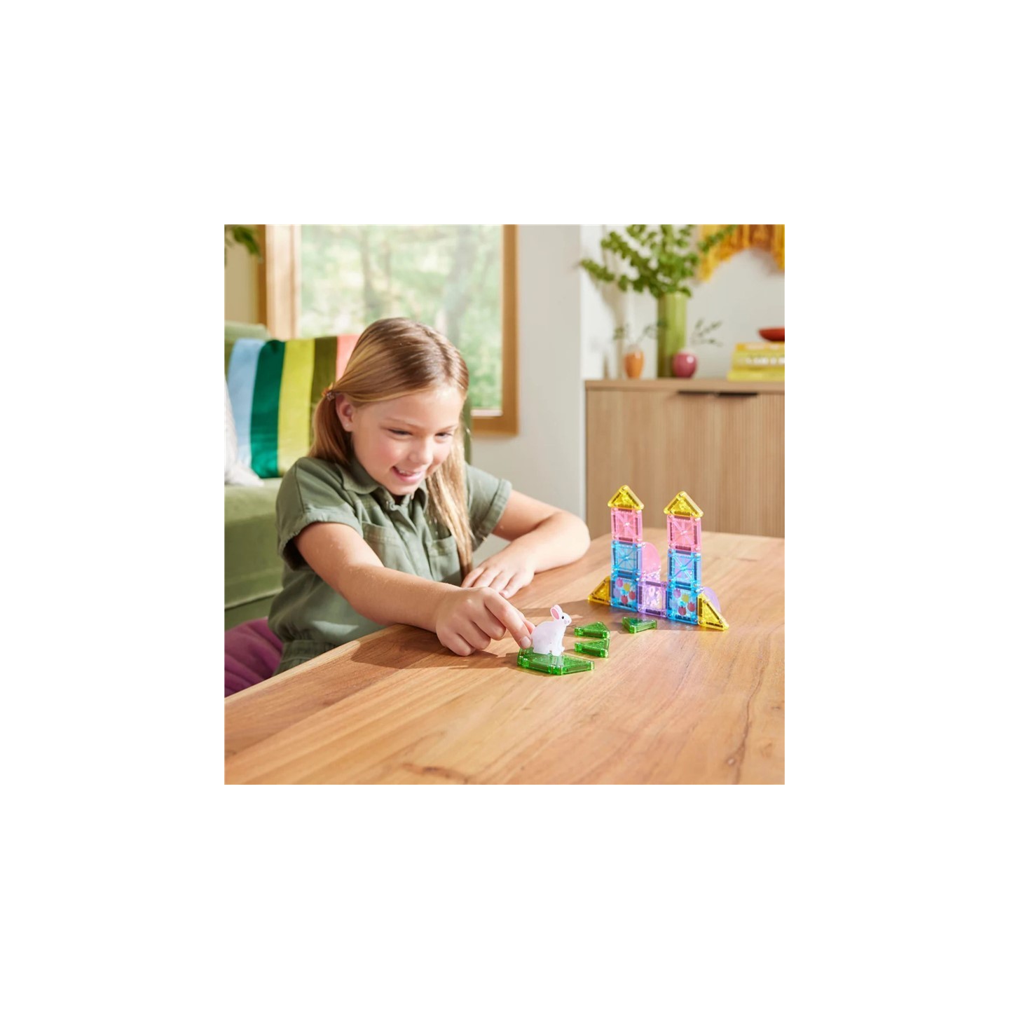 MAGNA Tiles MICROMAGS Set de Viaje Primavera