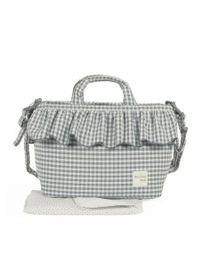 Bolsa Canastilla Praliné Vichy Matcha