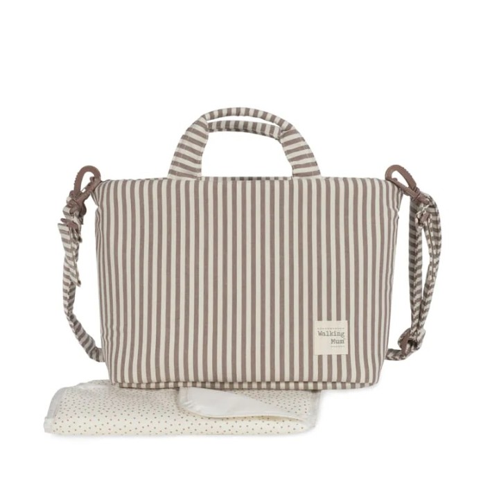 Bolsa Canastilla Praliné Rayas Moka