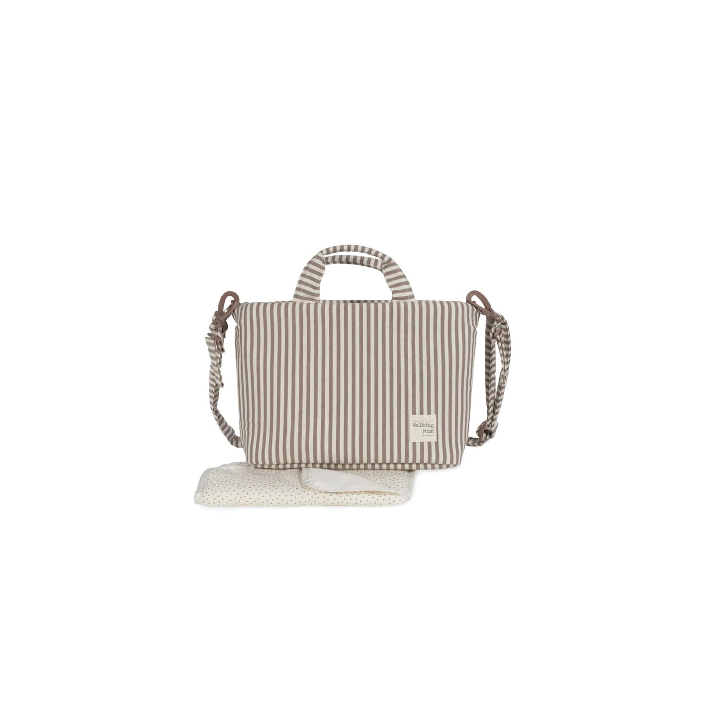 Bolsa Canastilla Praliné Rayas Moka