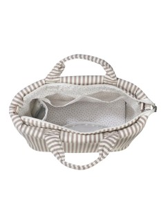 Bolsa Canastilla Praliné Rayas Moka 2