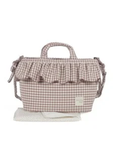 Bolsa Canastilla Praliné Vichy Moka