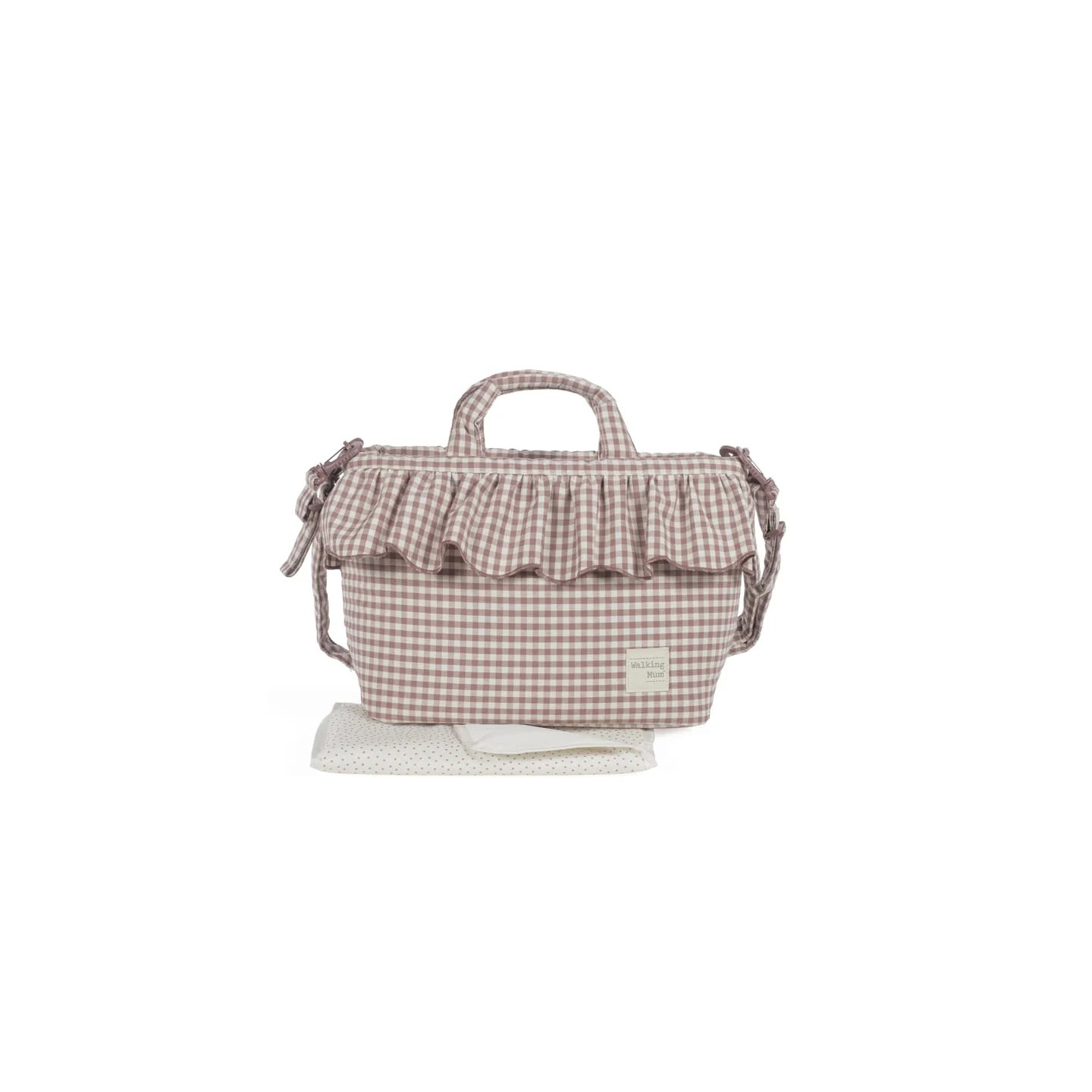 Bolsa Canastilla Praliné Vichy Moka