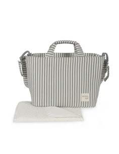 Bolsa Canastilla Praliné Rayas Matcha