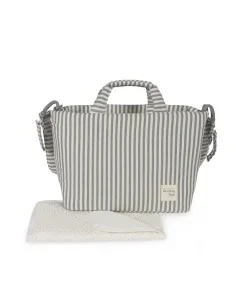 Bolsa Canastilla Praliné Rayas Matcha