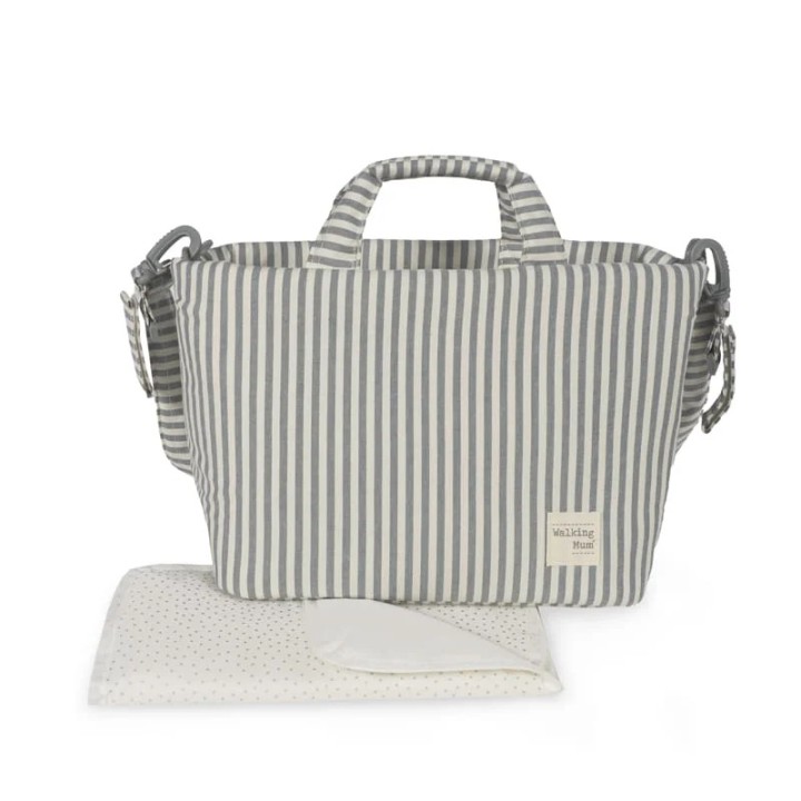 Bolsa Canastilla Praliné Rayas Matcha