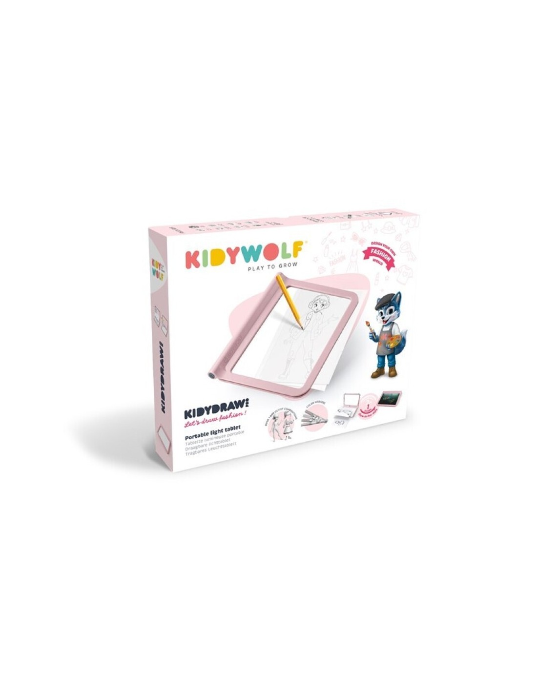 Kidydraw Pro Tableta de Dibujo Rosa