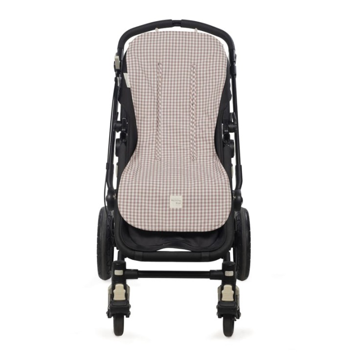 Colchoneta Carrito Praliné Vichy Moka
