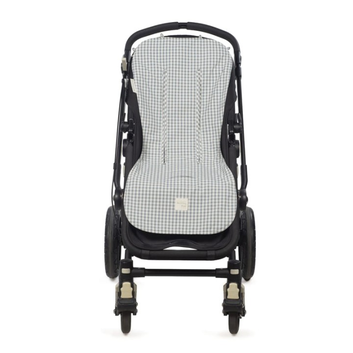 Colchoneta Carrito Praliné Vichy Matcha