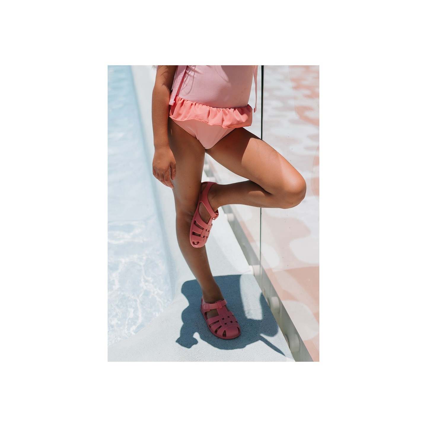 Cangrejeras Infantil Tutete Stripes Bloom & Blush