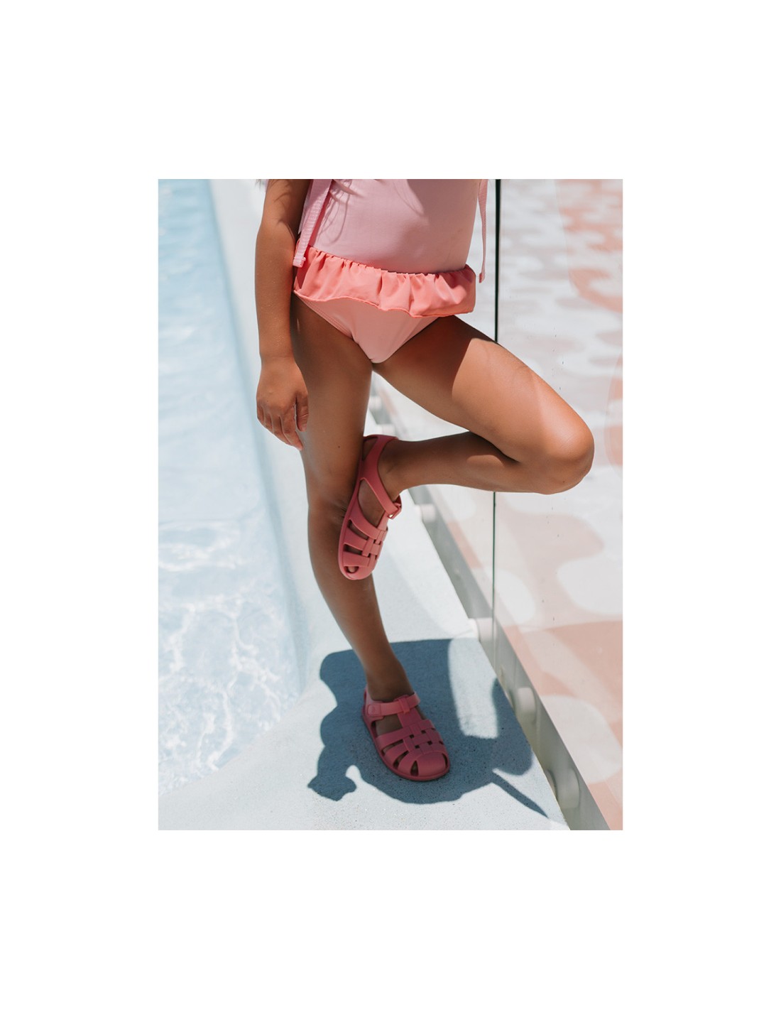 Cangrejeras Infantil Tutete Stripes Bloom & Blush