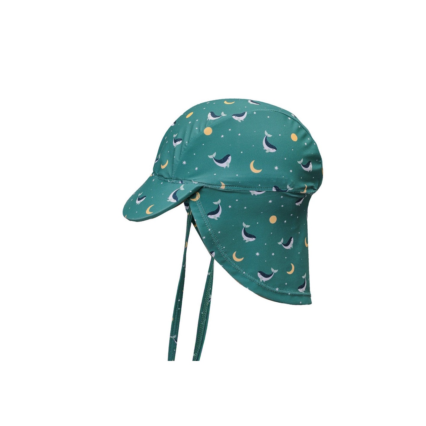 Gorro Playa Bebé Tutete Whale Teal