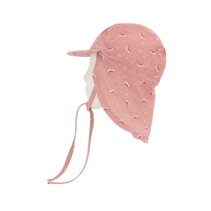Gorro Playa Bebé Tutete Whale Pink