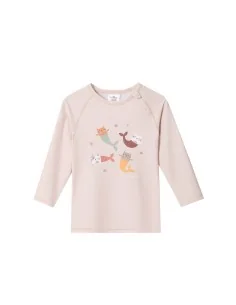 Camiseta Protección Solar Manga Larga Tutete Mermaid Cats 6-12 meses