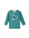 Camiseta Protección Solar Manga Larga Tutete Whale Teal