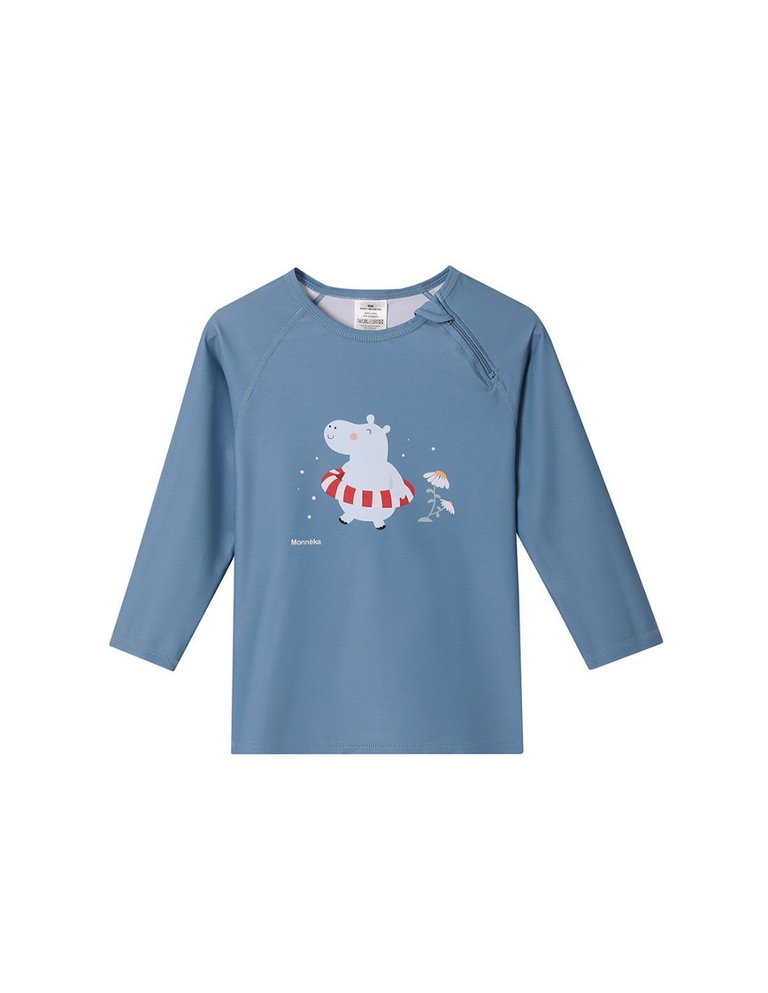Camiseta Protección Solar Manga Larga Tutete Hippos
