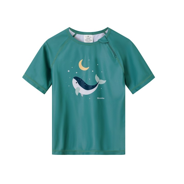 Camiseta Protección Solar Tutete Whale Teal