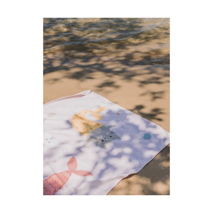 Toalla Playa Microfibra Tutete Mermaid Cats
