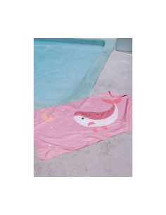 Toalla Playa Microfibra Tutete Whale Pink 2