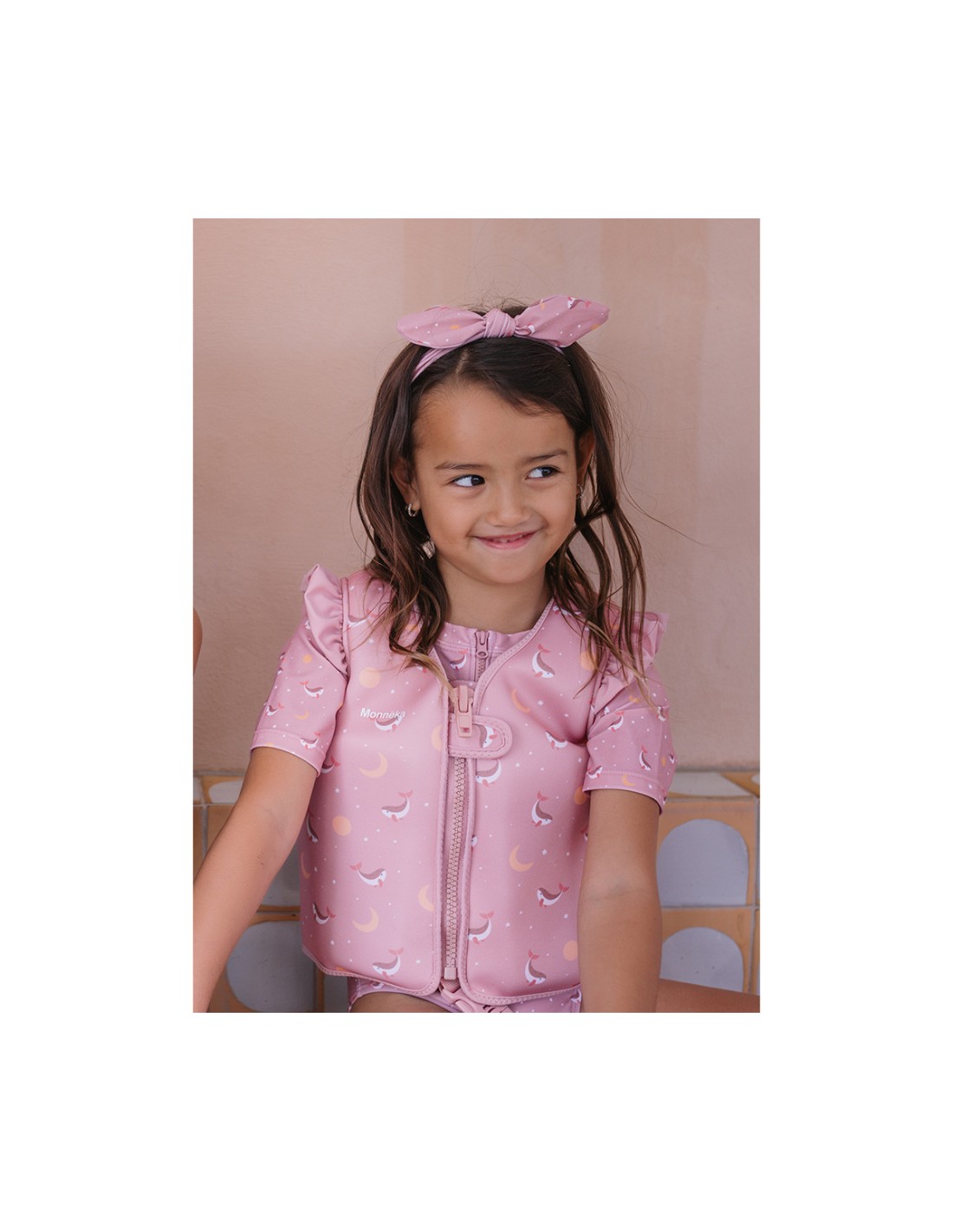 Chaleco Flotador Aprendizaje Tutete Whale Pink