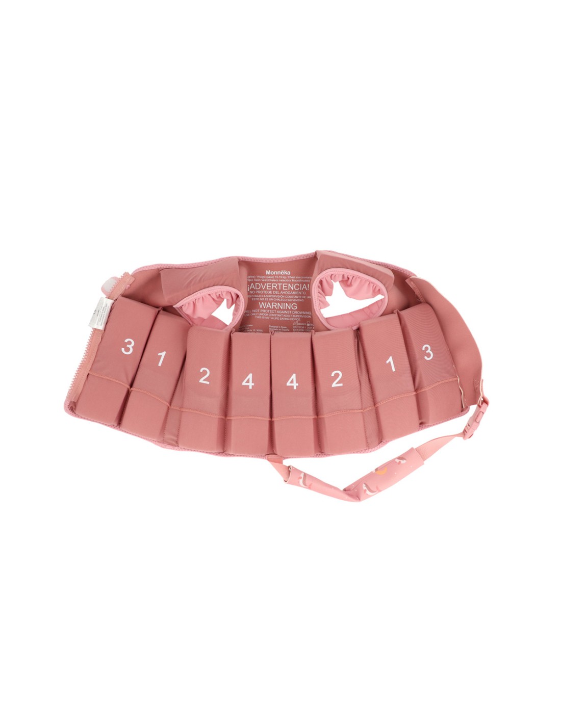 Chaleco Flotador Aprendizaje Tutete Whale Pink