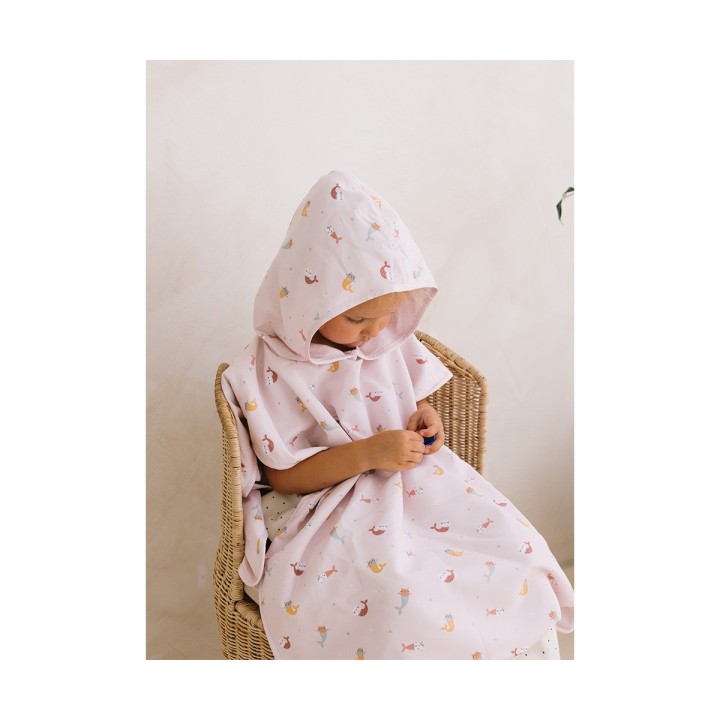 Poncho de Playa Tutete Mermaid Cats