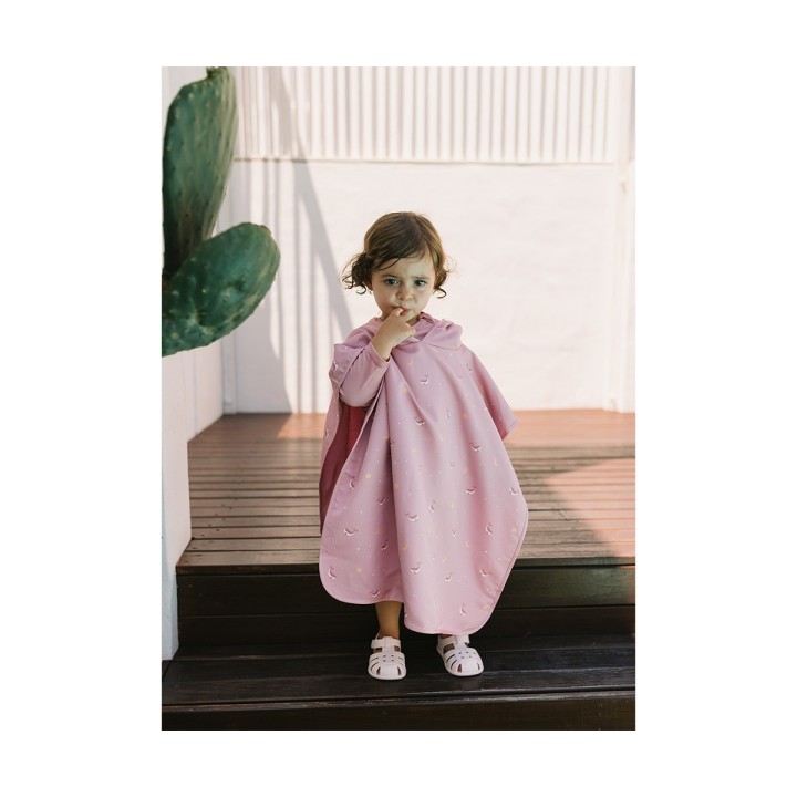 Poncho de Playa Tutete Whale Pink