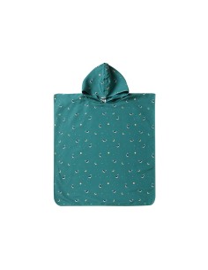 Poncho de Playa Tutete Whale Teal