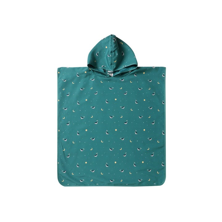 Poncho de Playa Tutete Whale Teal