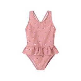 Bañador Cruzado con Volantes Tutete Whale Pink
