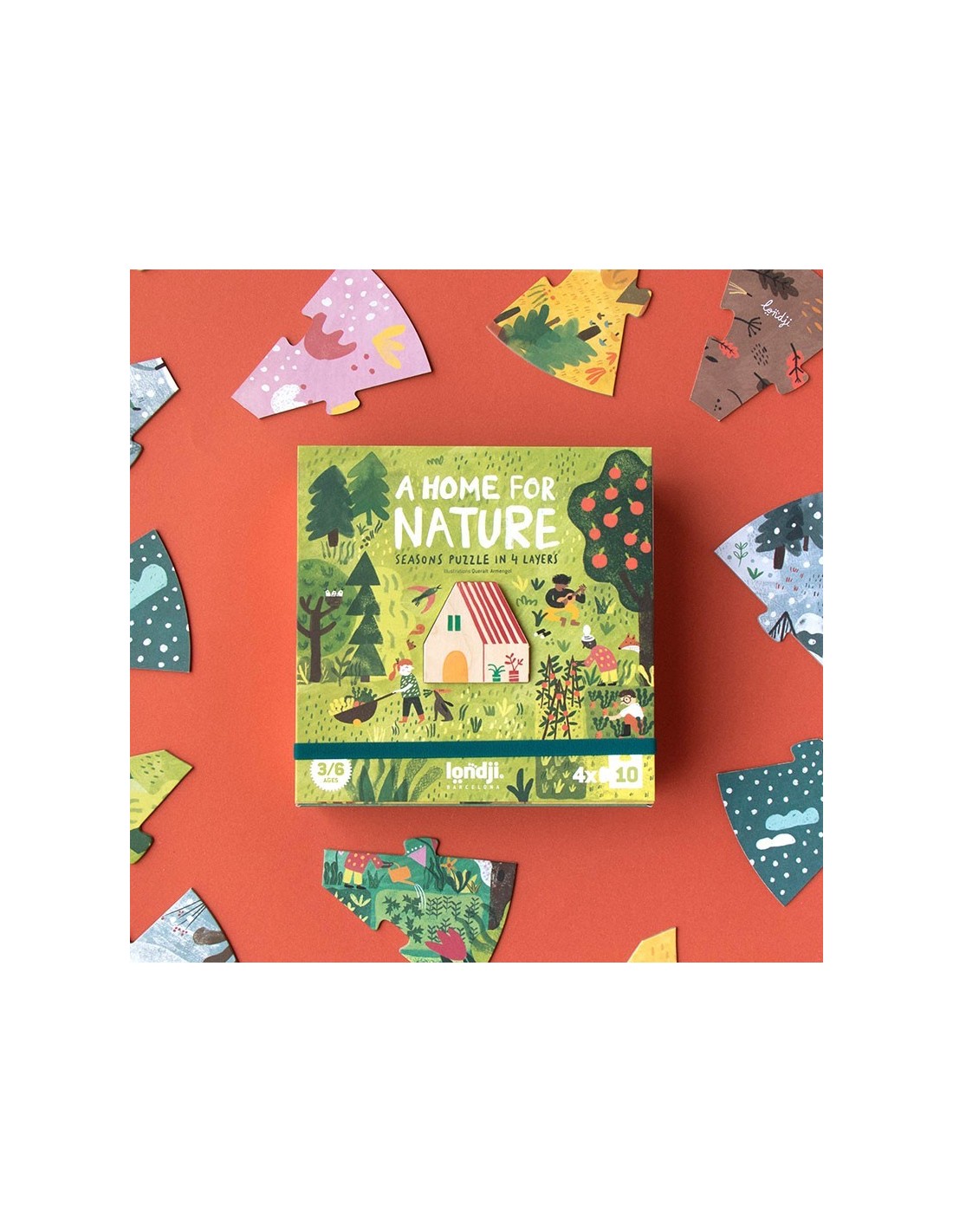 Puzle A Home for Nature 4x10 Piezas