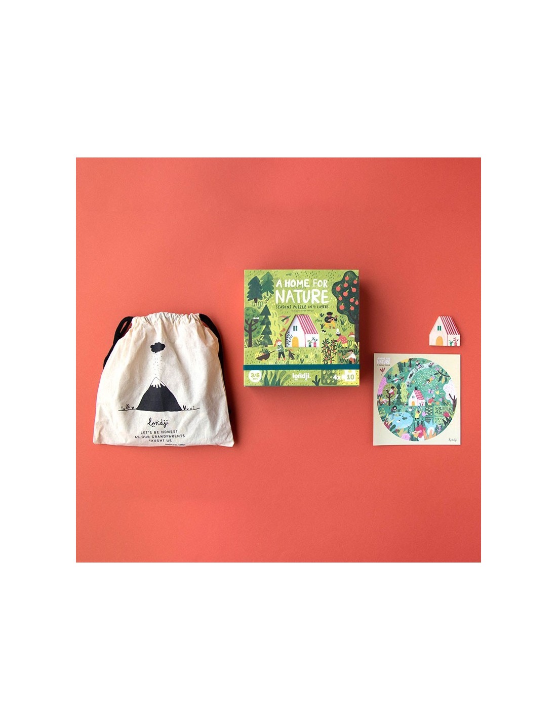 Puzle A Home for Nature 4x10 Piezas