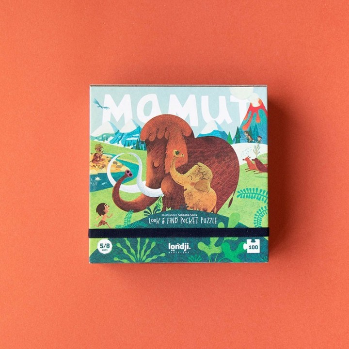 Pocket Puzle Mamut 100 Piezas