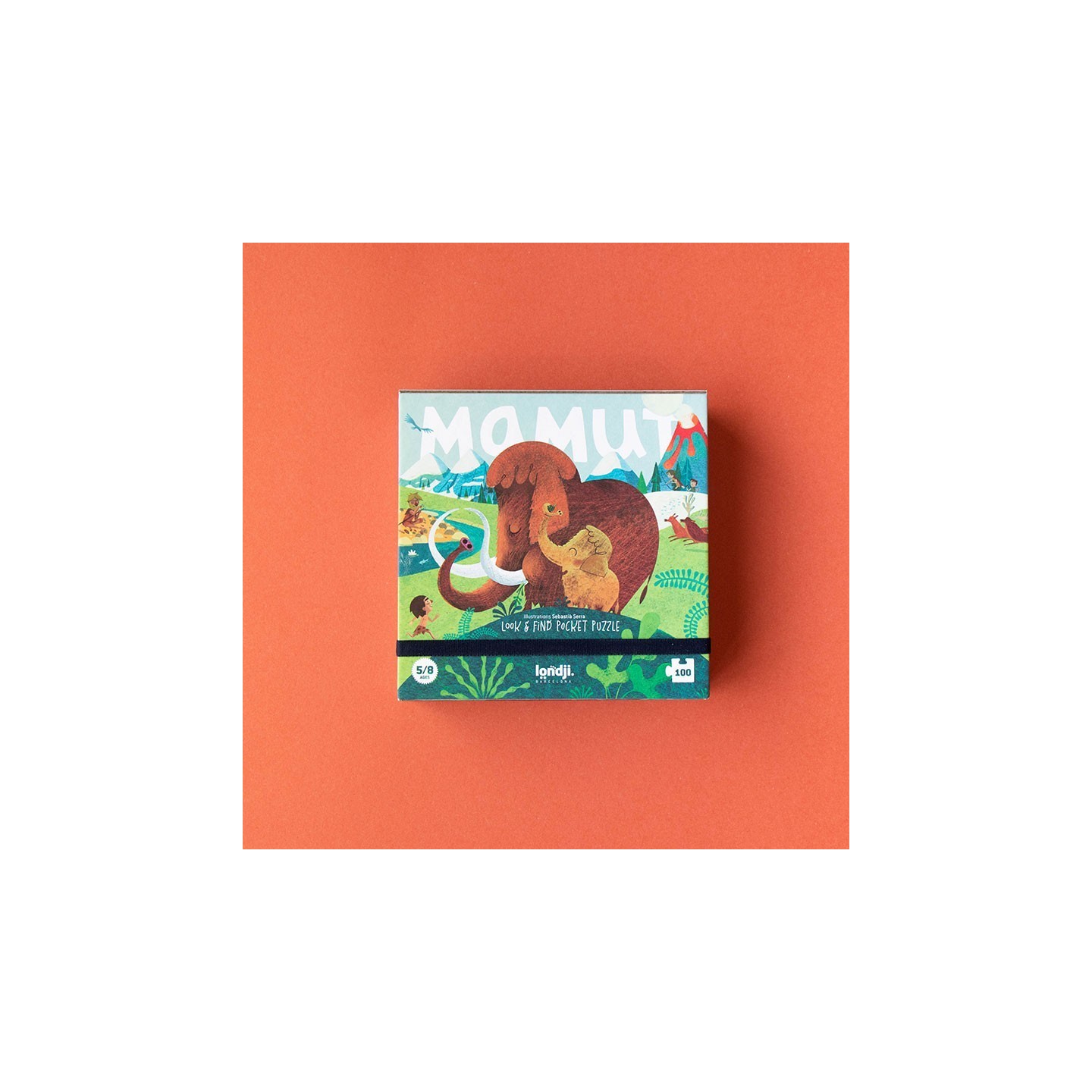 Pocket Puzle Mamut 100 Piezas