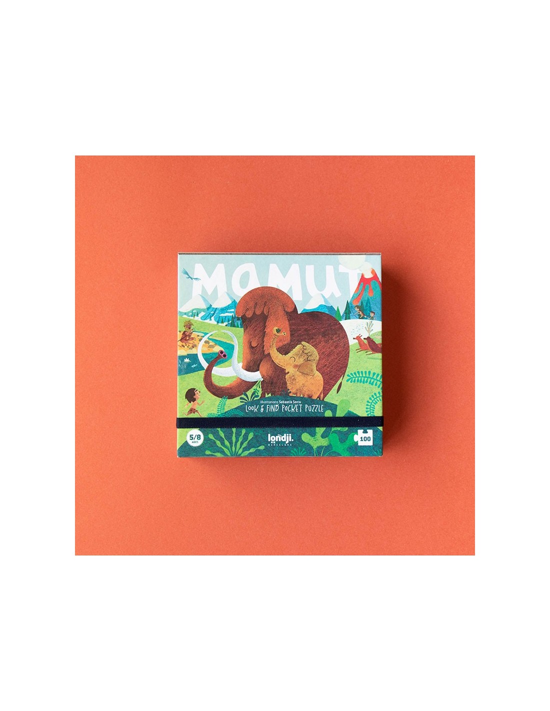 Pocket Puzle Mamut 100 Piezas
