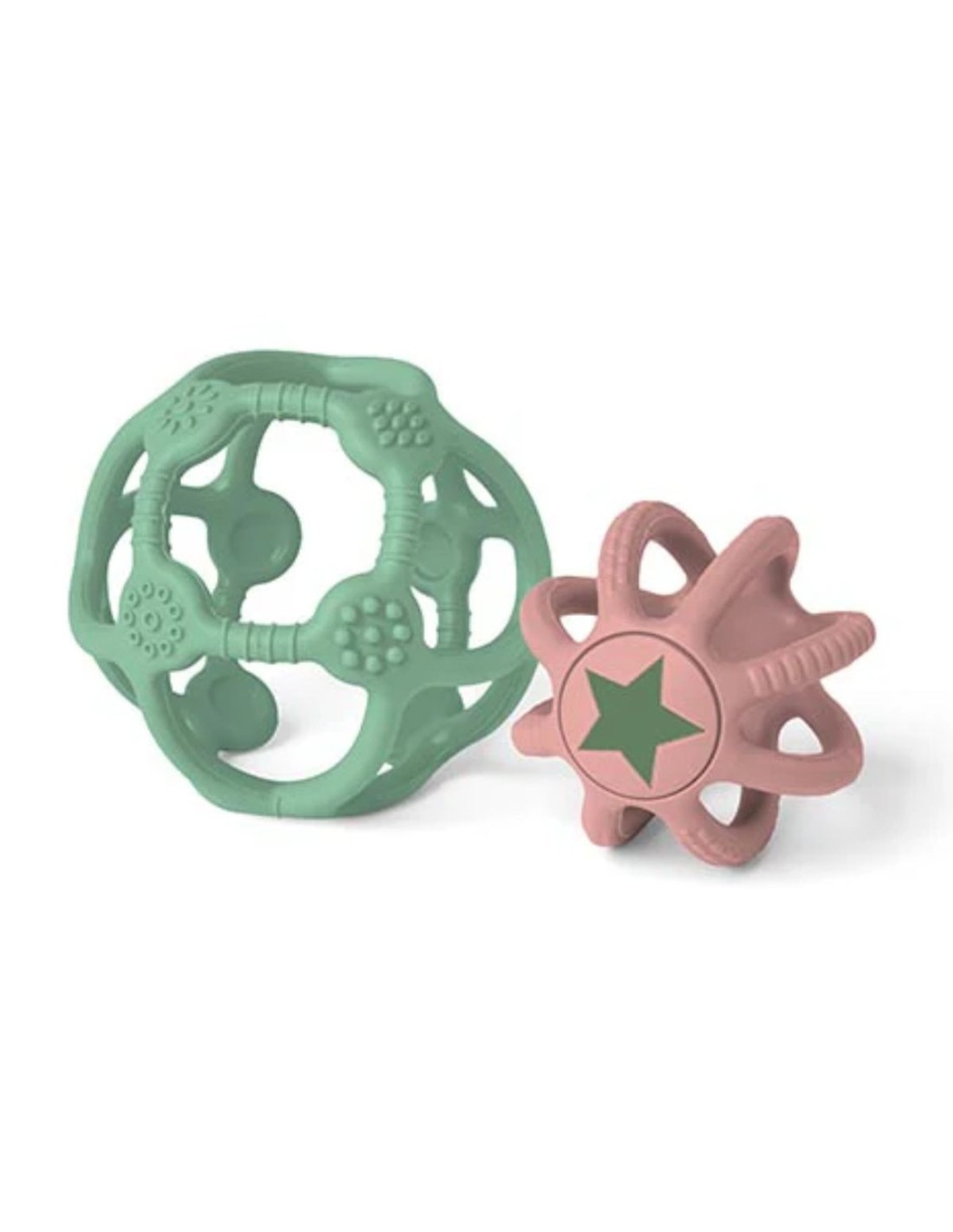 Set 3 Bolas Sensoriales - Rosa y Verde
