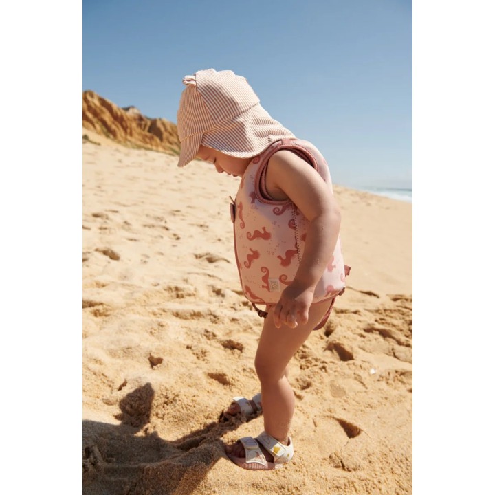 Gorro Playa Seersucker Pale Tuscany