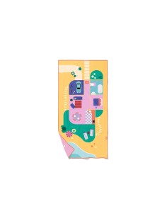Toalla de Juego de Microfibra 140 x 70cm - Casa de Muñecas