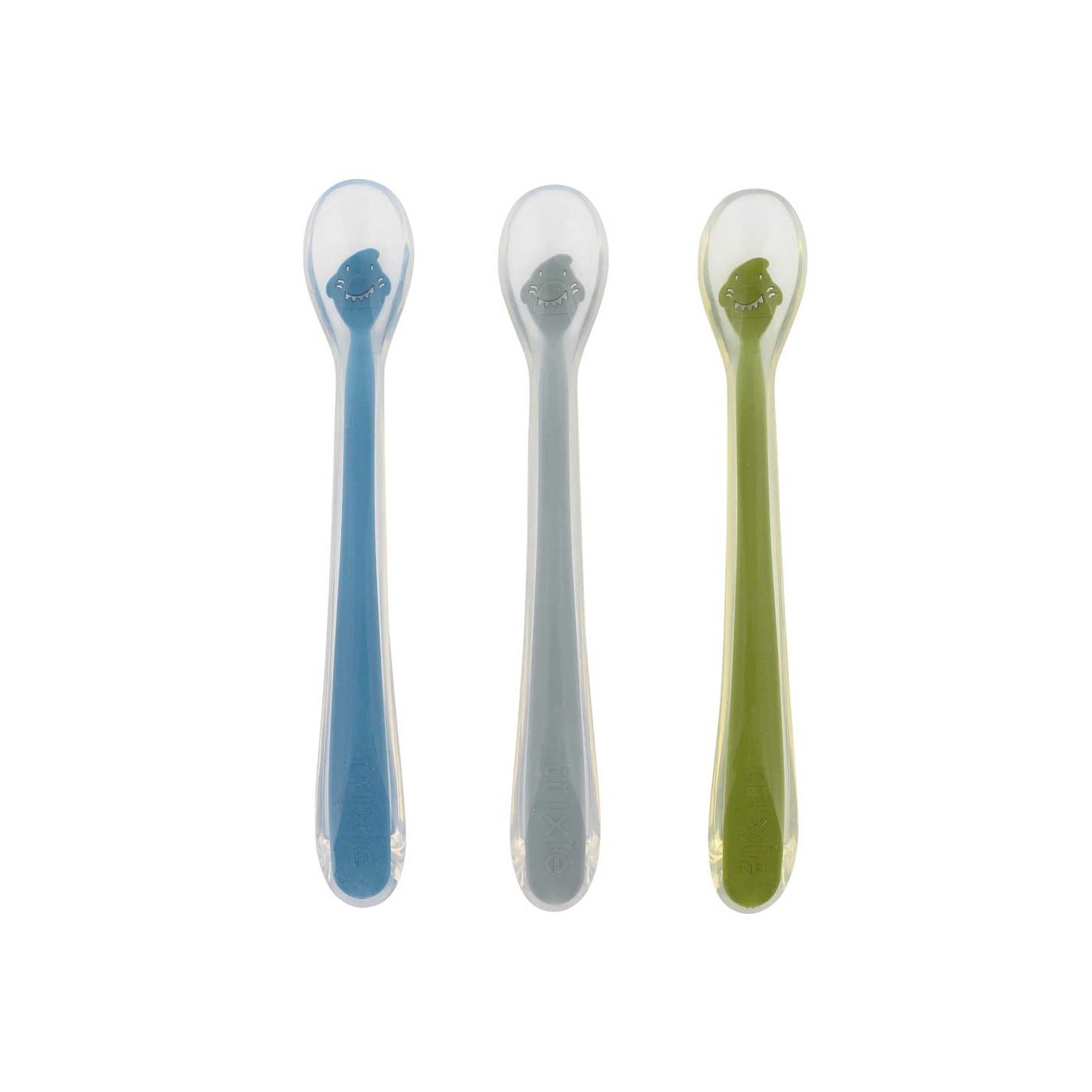 Cucharas de Alimentación para Bebé 3 pack Tiburón