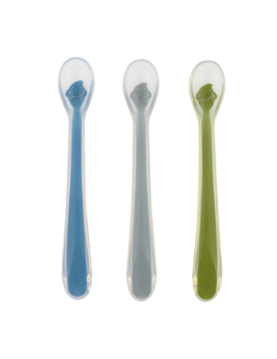 Cucharas de Alimentación para Bebé 3 pack Tiburón