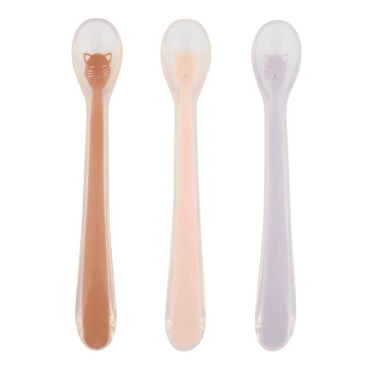 Cucharas de Alimentación para Bebé 3 pack Gato
