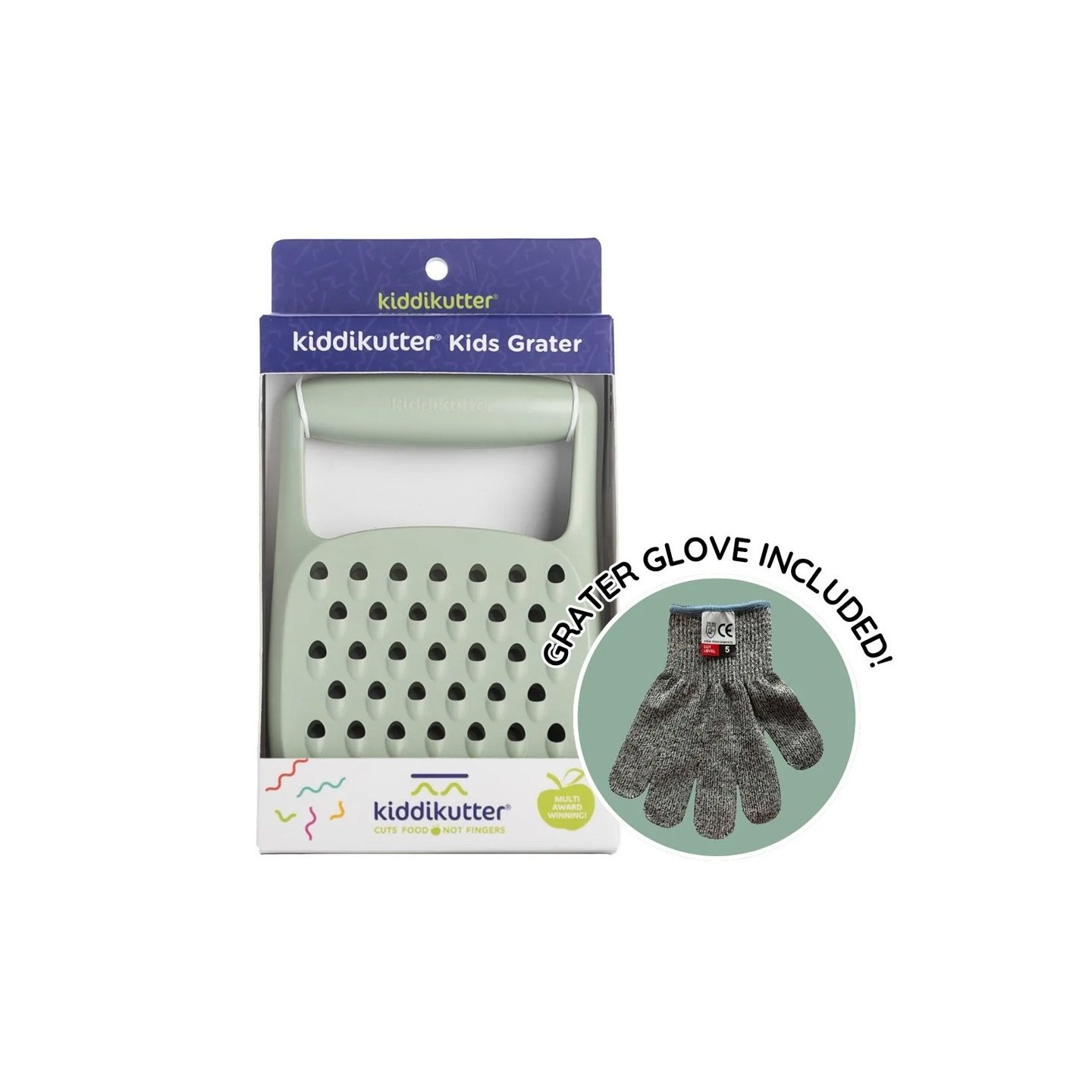 Rallador Infantil Kiddikutter Grater Sage