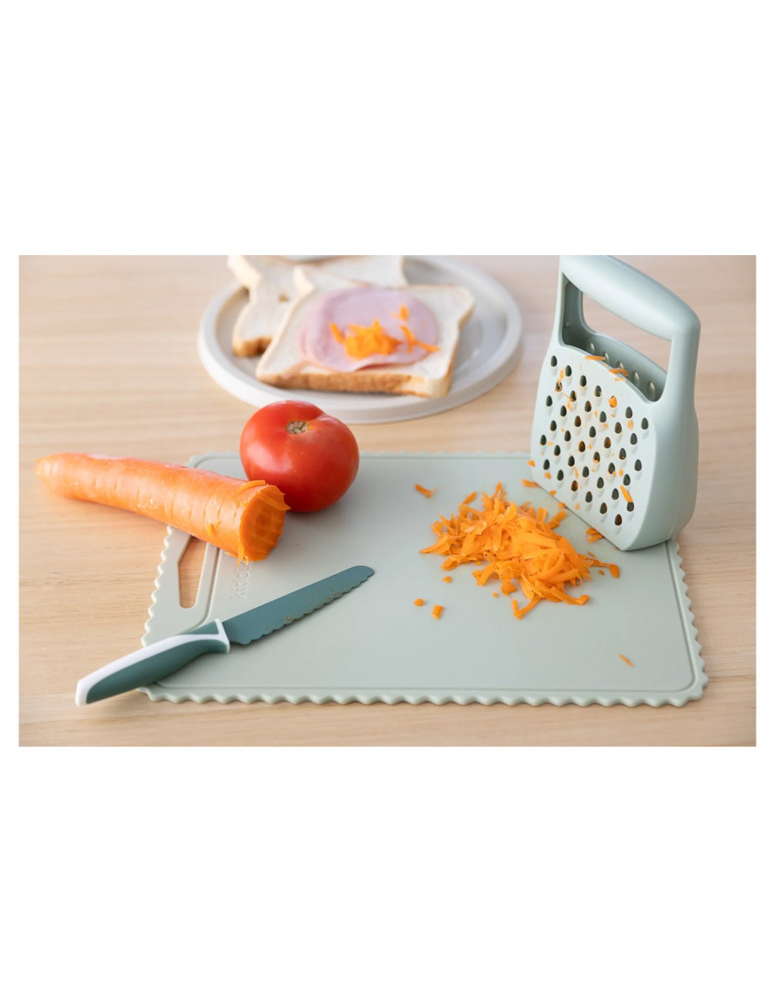 Rallador Infantil Kiddikutter Grater Sage