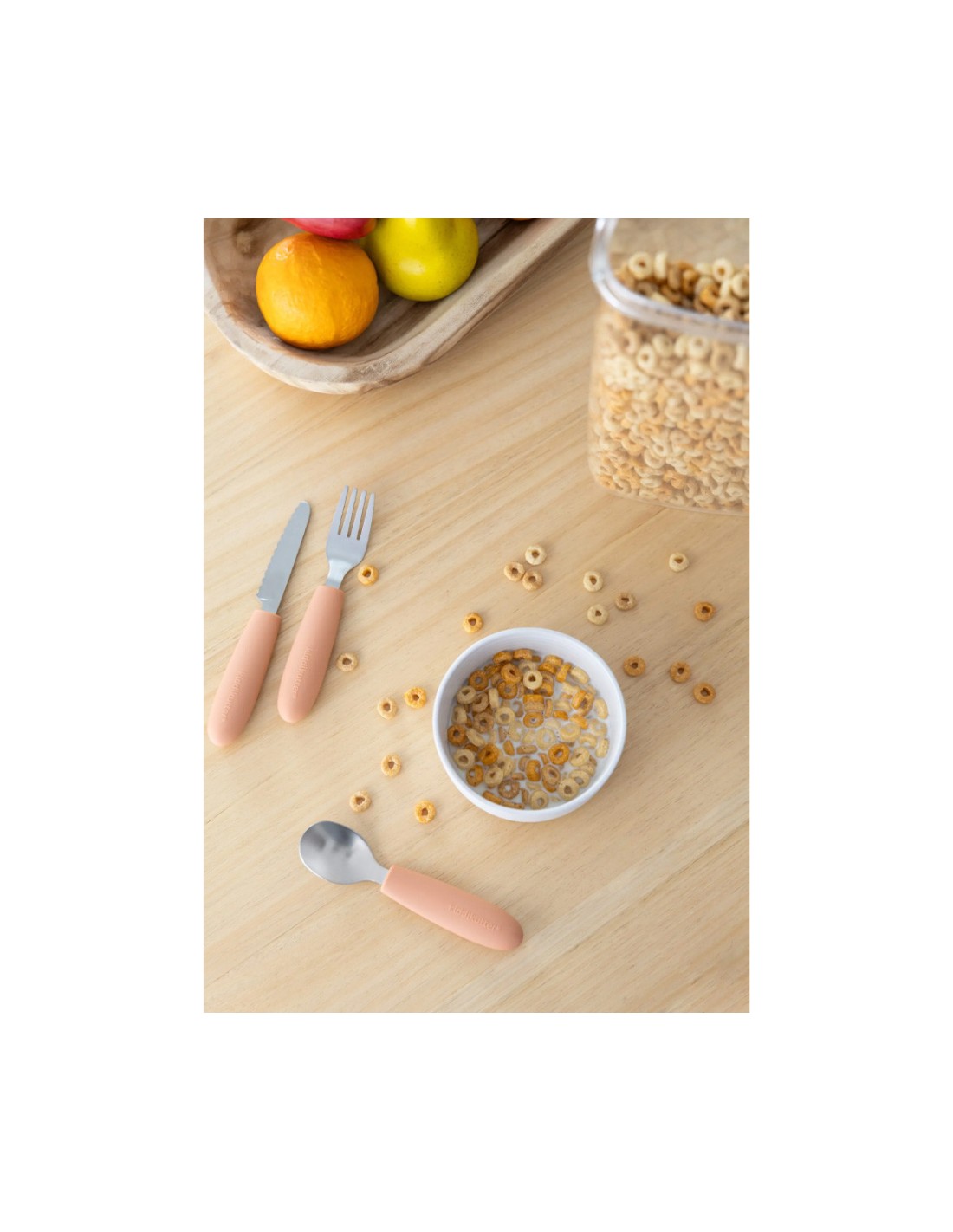 Set de Cubiertos Kiddikutter Peach Fuzz
