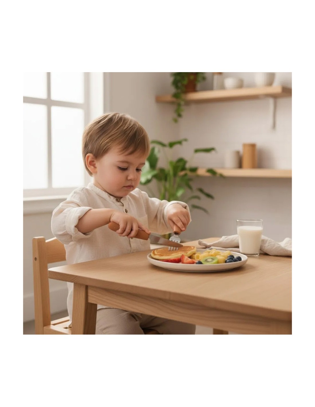 Set de Cubiertos Kiddikutter Peach Fuzz
