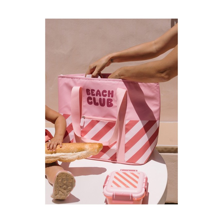 Bolso Tote Nevera Stripes Bloom & Blush