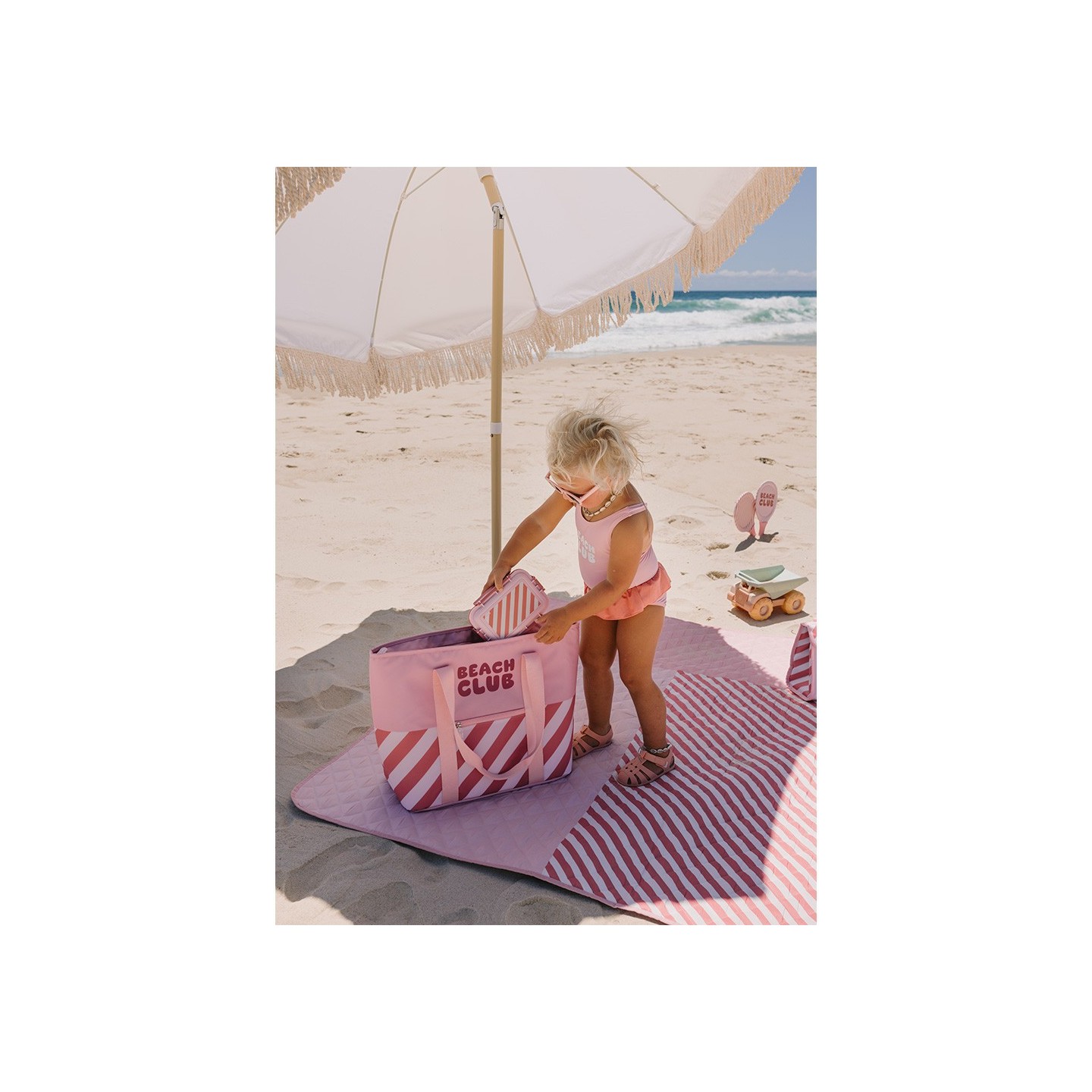 Bolso Tote Nevera Stripes Bloom & Blush