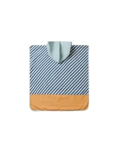 Poncho de Playa Tutete Stripes Blues & Beyond 2