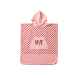 Poncho de Playa Tutete Stripes Bloom & Blush